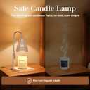 Candle Warmer Lamp, Adjustable Height & Dimmable, Candles with Timer, 2H/4H/8H Auto Off, Safe Flameless Night Light for Home Decor, Bedroom, Office, Christmas Birthday Gift for Women & Men