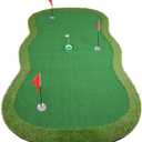 Golf Putting Green, Practice Putting Green Mat, Large Professional Golfing Training Mat for Indoor Outdoor, Style: Putting green-5X10ft