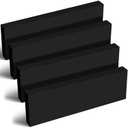 4 Pcs HDPE Plastic Block 1" x 4" x 12", Polyethylene Solid Plastic Block for Machining, Home Floor Improvement, Prototyping, DIY Projects, Engineering (Black)