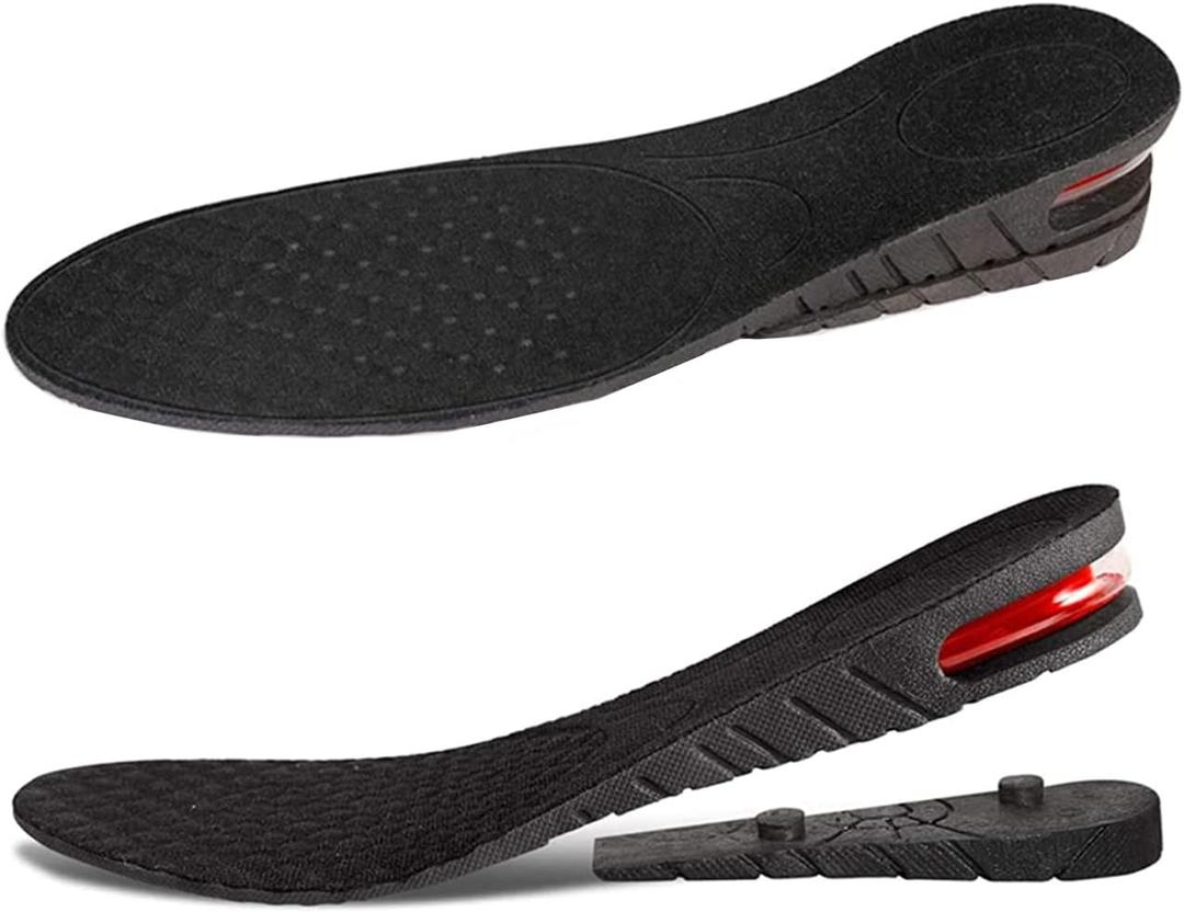 Height Increase Insoles 2-Layer Air up Shoe Lifts Elevator Shoes Insole 1.8 inches(4.5 cm) Heels Lift Inserts for Men and Women