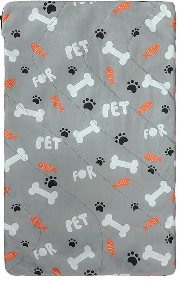 Outdoor Dog Mat, Portable, Waterproof, Washable, Large Size Roll Up Travel Camping Pet Bed (XL)