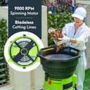 GreenSweep XL Bladeless Leaf Shredder & Mulcher | Powerful 15 Amp, 9,000RPM Motor for 18:1 Reduction Ratio