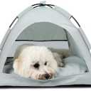 ZQOZQO Pet Teepee Tent for Dogs & Cats, Portable Cat Teepee Tent with Thick Cushion Dog House Indoor Removable and Washable