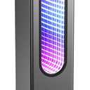 Waterless Scent Diffuser - Suitable for Home/Hotel/Shopping Mall/Yoga Air Diffuser, 200 Coverage,3 Gears Mist Adjustment, App Control, Multi-Color Neon Light, Without Essential Oil (Color: Dark Grey)