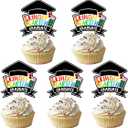 24Pcs Kindergarten Graduation Cupcake Toppers, 2025 Kindergarten Graduation Decorations for School Class Activity Grad Party (kindergarten)