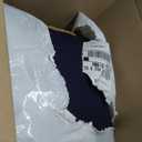 HomeRoots 20" Blue and Beige Throw Pillow