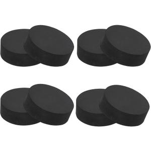 PATIKIL Non Slip Furniture Pads 1-1/4" (32mm x 10mm), 8Pcs Round Rubber Feet Anti-Scratch Rubber Furniture Grippers for Hardwood Floor Electronics Bed Drawers DIY, Black