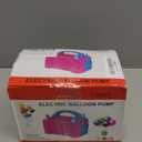 SINBEE Balloon Pump, Balloon Pump Electric, Portable Dual Nozzle Electric Blower Air Pump Inflator for Party Decoration. Faster and Save Time (Rose Red)