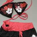 2 Piece Y2k Halter Bikini Sets Women Sexy Swimsuit Beach Sets Cute Summer Going Out Outfits 2025 Vacation 2000s (Black, S)