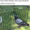 Bird Trap Cage Pigeon Quail Chicken Outdoor Trapping Live Small Bird Trap, 23.6"L*15.7"W*10"H
