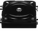 Attwood 15700-3 Seat Mount, Clamp-On With Swivel, Adjusts from 7 ½ inches to 18 inches, Black, Powder-Coated Steel