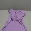 MiiVoo Women's Short/Long Sleeve Casual Mini Dress Square Neck Stretchy Bodycon Party Club Short Dresses (Medium)