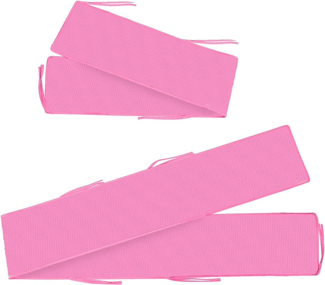 2 in 1 Soft Edge Protection,Long 111 Inches and Short 81.9 Inches,Mesh,Easy to Install (Pink)