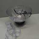 Nostalgia 3-Tier Party Fountain, Holds 1.5 Gallons, LED Lighted Base, Includes 3 Reusable Cups, 1.5 Gallon, Clear
