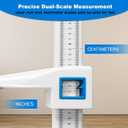 Medical Wall Stadiometer, Telescopic Height Rod 73-210cm, Aluminum Alloy | Lightweight 5-Section Telescopic Design for Home, Gym, Fitness Centers, Office Exams, and Kids of All Ages