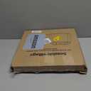 Rectangle Lamp Shades Set of 2, 10.5" x 10"x 13" Medium Cut Corner Beige Lampshades Natural Linen Hand Crafted, Include 2 Pack Lamp Harps, Suitable for E26 Base and Saddle Base, Easy Assembly Required