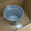 Winco Heavy-Duty Plastic Bucket/Utility Pail with Pour Spout, 10 Quarts, Gray