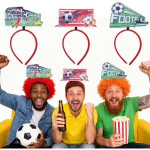 3 x Soccer Headbands 2026 World Cup Party Accessories,Soccer Decorations and Fan Gear Sports Themed Party Favors & Decorations 3PCS