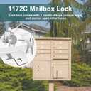 1 Pcs Mailbox Locks, National L-1172C Mailbox Lock Replacement for C9100 Mailbox Key Lock with 3 Keys and C7120 Cam, Nickel Finish