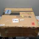 SUPERJARE 0.4'' Thick 24 Pcs 96 Sq Ft Rubber Top Exercise Equipment Mats, High Density EVA Foam Mats with Rubber Top, Interlocking Gym Flooring for Home Gym, Protective Workout Mat, Black/Blue