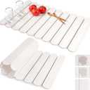 Collapsible Stone Dish Drying Mat for Kitchen Counter, 24"16" Large White Dish Drying Pad, Eco-Friendly Diatomaceous Earth Mat, Quick Dry, No Odor