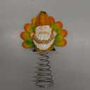 Queekay Fall Gnome Miniature Tree Topper Autumn Ornaments Maple Leaf Gnome Happy Thanksgiving Tree Topper 4 Inches Mini Harvest Day Table Decor for Party Favors