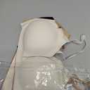 DEANGELMON 4 Pieces V Neck Bralettes Padded Seamless Adjustable Straps Bra Everyday Basic Sleeping Bras (4P5,L)