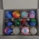 12PCS 3D Printed Dragon Eggs, Christmas Stocking Stuffers for Kids Boys, Dragon Toy for Boys Teens Articulated Crystal Dragon Gifts for Teens Boy 4-6 5-7 8-12