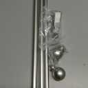 Silver Curtain Rods 28 to 48 Inches(2.3-4 Feet),5/8 inch Splicing Drapery Rods,Small Curtain Rods Set,Size: 18''-45'',Silver