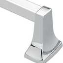 Donner Contemporary Wall Mounted Bathroom Towel Bar Chrome 24" 2224