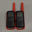 Motorola Solutions, Portable FRS, T210, Talkabout, Two-Way Radios, Rechargeable, 22 Channel, 20 Mile, Black W/Red, Pack of 2 