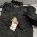 Levi's Men's Washed Cotton Military Jacket (Regular & Big & Tall Sizes) (Black, M)