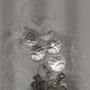 8 Pcs Transparent Crystal Outdoor Curtain Weights, 3.2 Oz Heavy Decorative Drapery Weights, with Anti-Rust Stainless Steel Clip for Curtains, Tablecloths, and Garden Flags