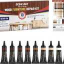 Wood Furniture Repair Kit, Wood Touch up Fillers, Repair Scratches, Cracks, Paint Chips, and Nail Holes on Furniture, Floors, Doors, Cabinets, and Tables (10 Colors)
