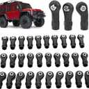 30Pcs RC Linkage Rod Ends for Traxxas TRX-4 1/10 - High-Precision M4 Ball Joint Head Set, Lightweight Durable Plastic+Steel Crawler Upgrade Parts