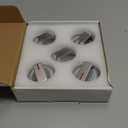 AMI PARTS DG94-03500A/Z Fit for Samsung Gas Stove Knob Replacement (5PCK) and DG94-03500U Gas Stove Knobs-Models NX60T8111SS NX60T8311SS NX60T8711SS for Samsung Oven Stove knobs (Silver)