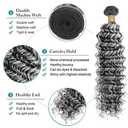 Highlight Grey Human Hair Bundles Deep Wave 22 24 26 Inch P1B/Grey Bundles Human Hair 3 Bundle 300g Total Unprocessed Brazilian Virgin Hair for Black Women