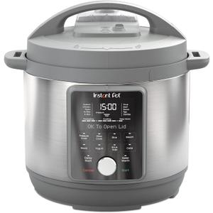 Instant Pot, 6-Quart Whisper Quiet 9-in-1 Electric Pressure Cooker, Slow Rice Steamer, Saut, Yogurt Maker, Warmer & Sterilizer, Free App with 800+ Recipes, Stainless Steel