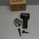 Compressed Air Duster,Fulljion 3-Gear to 51000RPM Electric Air Duster Portable Air Blower with LED Light, 6000mAhRechargeable Cordless Air Duster for Computer Keyboard Fast Charge(Black)