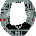 3 x Silk Scarf for Women,Digital Printed Scarves 20.8" x 21.6" Neck Scarf Breathable Lightweight for Nurses Gift Packed (All Angels..)