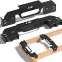 KJE 2-Piece 3 in 1 Framing Tool, 12" 14" 16" On-Center Stud Spacer Framing Tool, Cast Aluminum Stud Layout Jig for Walls, Roofs, Floors, Ladders