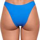 Sports Illustrated Women's Scoop Hipster Bikini Bottom (Blue, M)