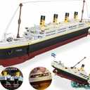 Titanic Model Kit -2022 Pieces Large Titanic Ship Building Blocks Set, STEM Educational 3D Puzzle Toys Gifts for Kids and Adults, Ideal Collectible Display Architecture for Home& Office Decor