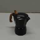 3 Cup Aluminum Espresso Stovetop Moka Pot Express Coffee Maker Percolator Italian Classic Mocha Coffee Machine for Italian and Cuban Cafe Brewing for Home & Camping 150ml 5oz (Black)