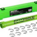 OEMTOOLS 27178 Inner Tie Rod Removal Tool Set, Remove and Install Without Rack Disassembly, Inner Tie Rod Tool Fits Most Cars, Trucks, and SUVs, SAE and Metric Crowfoot Adapters