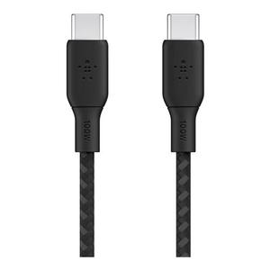 Belkin BoostCharge 100W Braided USB Type-C Braided Cable (Black) - 2 Meter