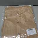 Boy Summer Outfits Textured Short Sleeve Button Down Shirt and Elastic Waist Short Sets Blue 13-14 Years (Beige)