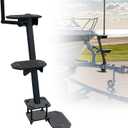 Heavy Duty Boat Trailer Steps, 500lbs Load Capacity Non-Slip Boat Ladder with Long Handrail, Universal Fit with 3 Mounting Angle Options, Anti-Rust and Anti-Corrosion for Deep V Bass Boats(3 Step)