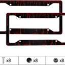 Halloween Red License Plate Frame 2 Pack Accessories Cars Decor 12.3 X 6.3 Inches for Men Women