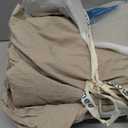 MooMee Bedding Sheet Set 100% Washed Cotton Linen Like Textured Breathable Durable Soft Comfy (Heathered Tannish Linen Grey, Queen)